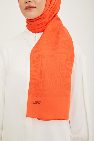 Armine Trend Hazan Shawl - 3 - Πορτοκαλί 23038