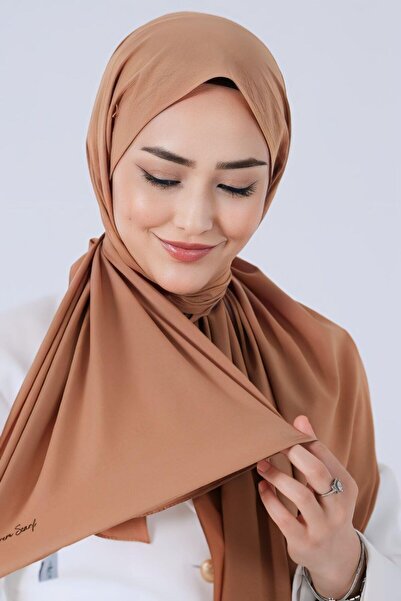 HAREM SCARF Asian Shawl - Hazelnut