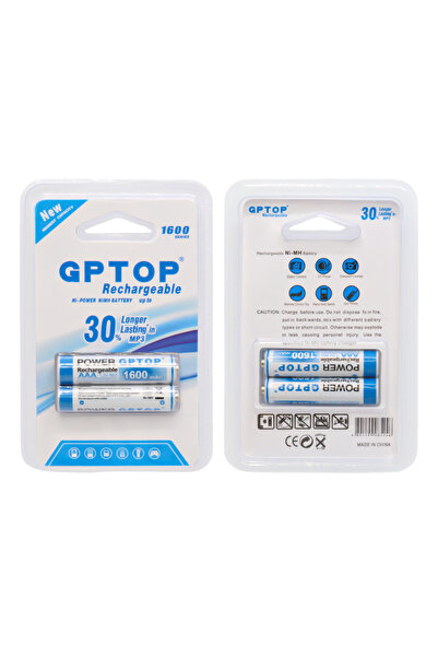 harry 2 Adet 1600 Mah Ni Mh Aaa Şarj Edilebilirr 1.2 Volt Standart Ince Kalem...