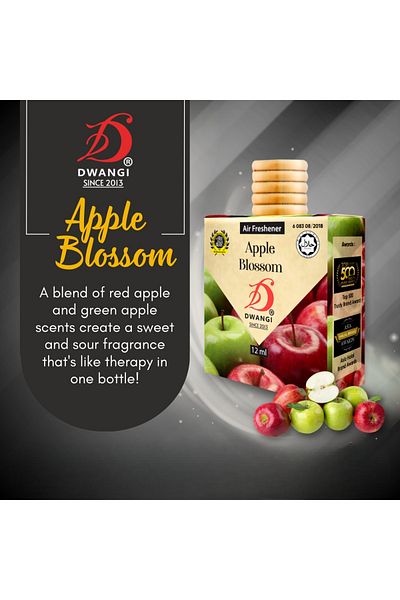 Dwangi Car Air Freshener – 12ml Long-Lasting Natural Apple Blossom Perfume for Car & Home