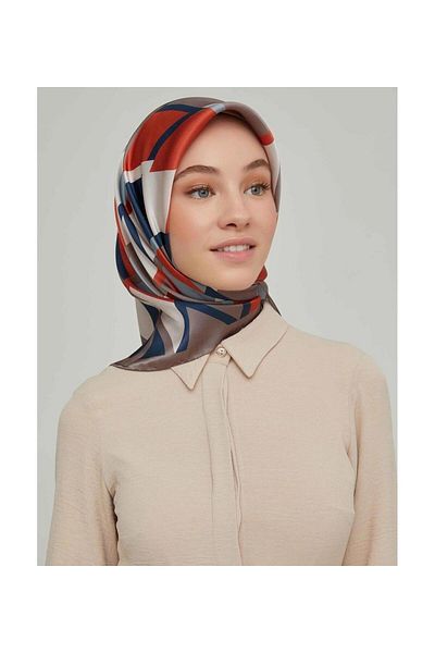 Armine Μεταξωτό Φουλάρι Nostalgia - 8664-27 Mink Twill