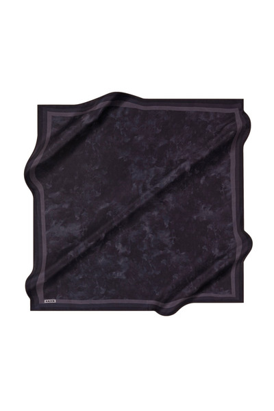 Aker Silk Scarf - 8783757-321 Navy Blue Stonewashed Sura