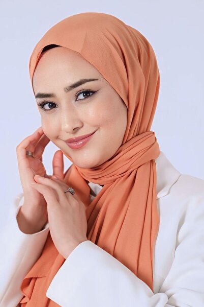 HAREM SCARF Asian Shawl - Apricot
