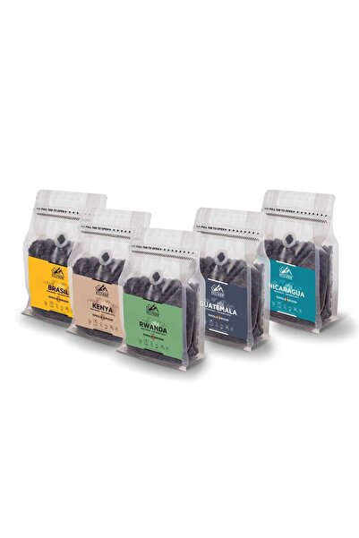 VESTRON Coffee Works Dünya Kahveleri Deneme Paketi 5x50g V2 |%100 Arabica|Med...