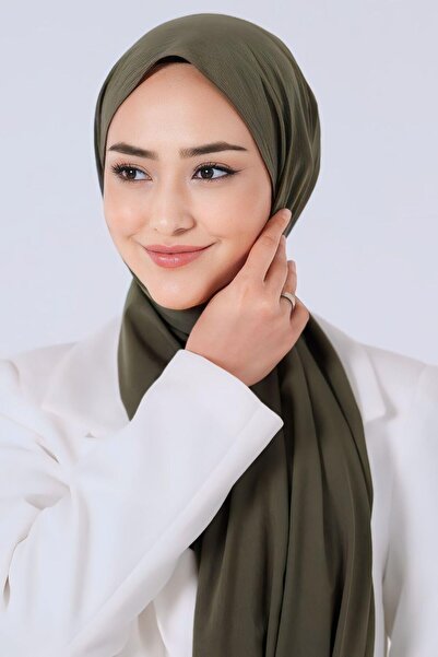 HAREM SCARF Asian Shawl - Khaki