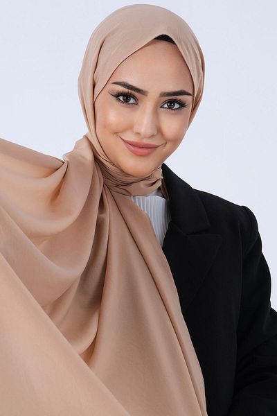 HAREM SCARF Азиатски шал - Мляко с кафе