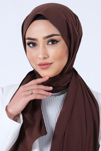 HAREM SCARF Ασιατικό Σάλι - Bitter Brown