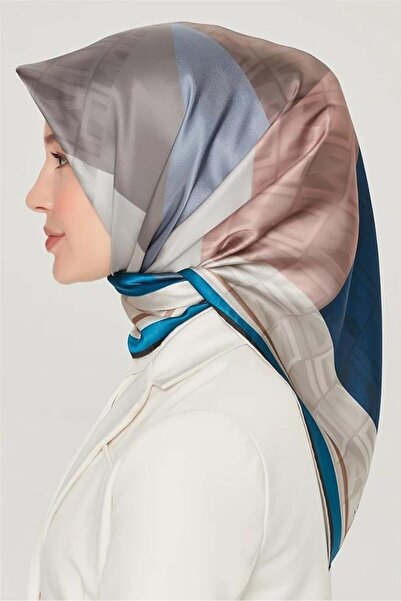 Armine Μεταξωτό Φουλάρι Nostalgia - 8516-37 Petrol Blue Twill