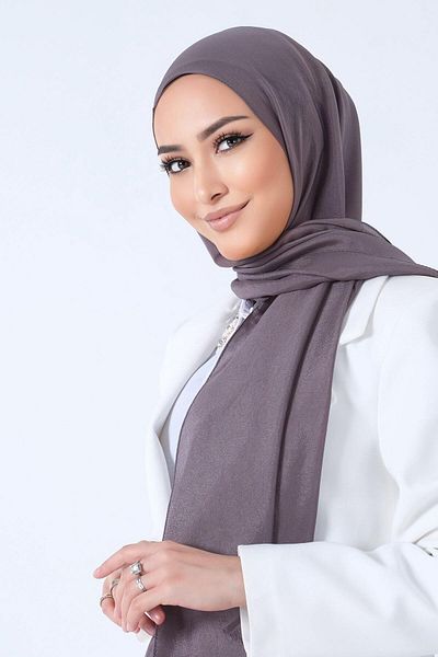 HAREM SCARF Σάλι Brisa Voile - Dark Smoked