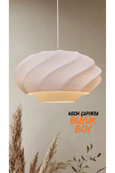 decory AthenaXL Beyaz Renk 40cm Büyük Boy Tekli Avize, Pinterest Tarzı Tekli ...