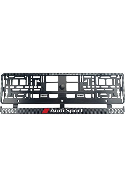 OEM Set 2 bucati, suport numar inmatriculare Carbon, Audi Sport