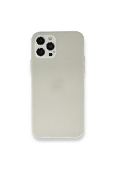 Paladyum Case iPhone 12 Pro Uyumlu Ultra İnce Mat Buzlu Şeffaf Silikon Kılıf