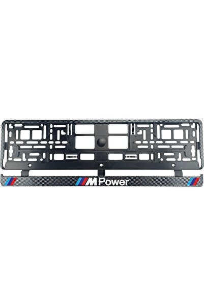 OEM Set 2 bucati, suport numar inmatriculare Carbon, BMW MPower