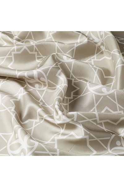 ipekevi Μεταξωτό μαντίλι Twill - Σελτζούκικο μονόγραμμα - Πράσινο Νείλου