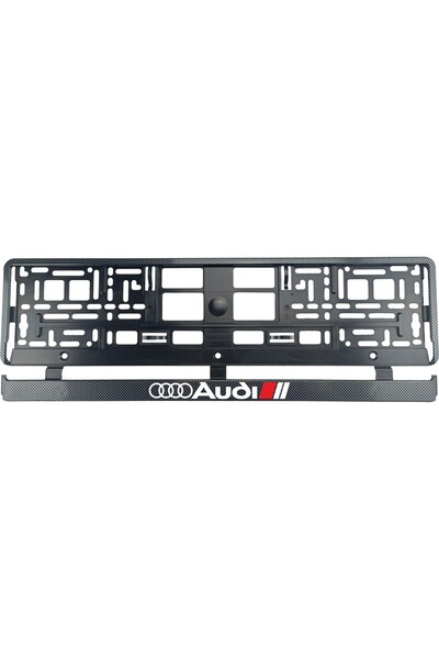 OEM Set 2 bucati, suport numar inmatriculare Carbon, Audi II