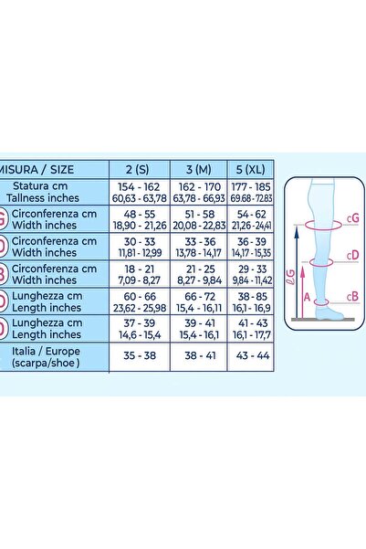 Variteks Turkish XL Front Closed Above Knee Varicose Vein Stocking