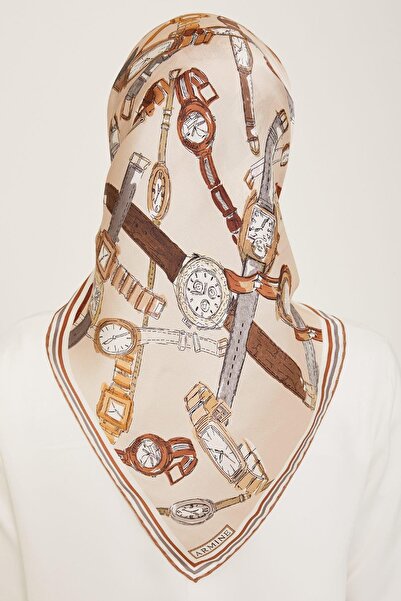 Armine Silk Scarf 2024 Summer - 9141-84 Twill