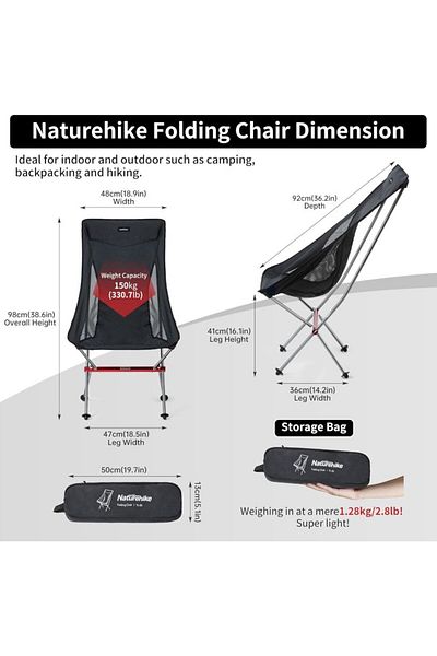 Outdoor Pro Scaun de camping ultra-ușor, aluminiu, 1,2 kg, acoperit cu nămol