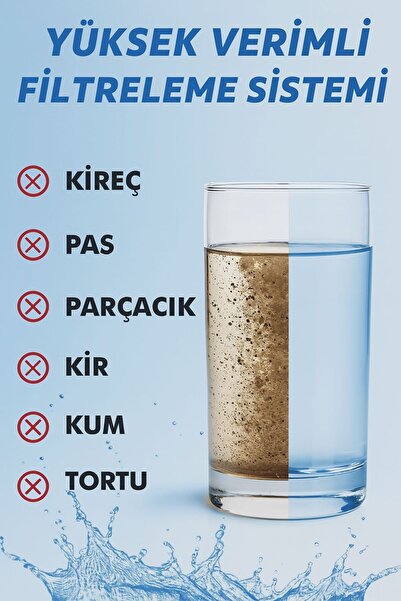 Quick Su Arıtma Filtre Seti Ön Filtre Takımı - 3 Ön Filtre