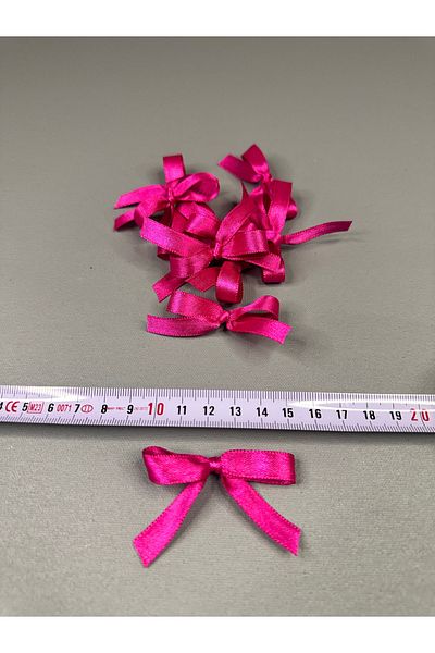 edalle Fuchsia Wedding Candy, Gift Ornament, Balloon Ornament, Bow Satin Ribbon 10mm 50 Pieces