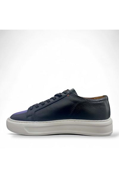 MARCOMEN Ανδρικά δερμάτινα παπούτσια casual 17136 - Μαύρα - 44