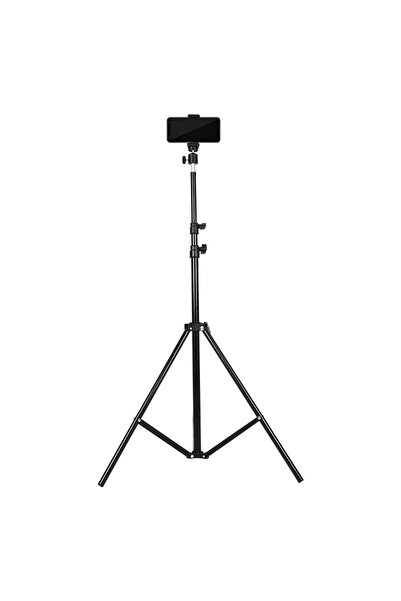 OBRALIX Trepied Foto Telescopic, Pentru Telefon/Camera Foto, Telecomanda Bluetooth, Rotire 360, H68-210cm,