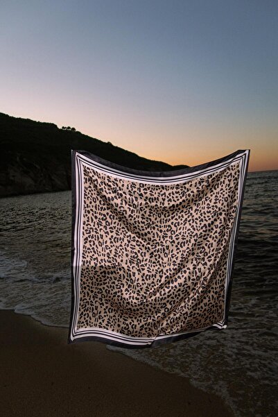 Materia Leopar Desenli Fular