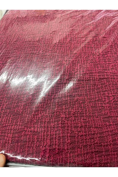 Tekstilsa Jacquard 3 3 1 1 Stone-Gray Elastic Sofa Cover |   Elastic Seat Cover |   Armchair Cover Set Claret Red