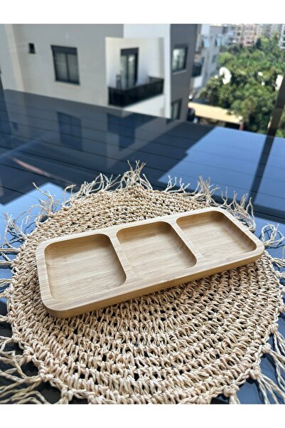 KODAL Bambu 3'lü Çerezlik Sosluk