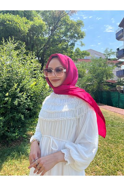 W WARGA Chiffon Dress with Ruffle Chest