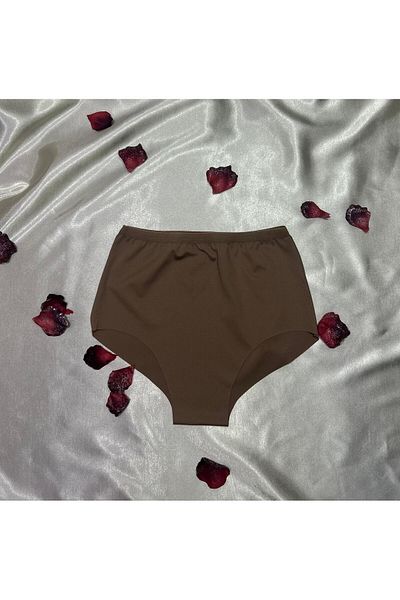 shiny date 4-Piece Assortment High Waist Laser Cut Non-Marking Seamless Panties