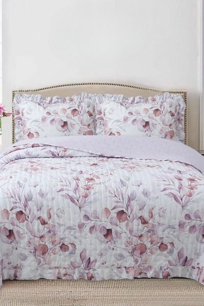 sutra Flora Series Double Sided Double Bedspread Set