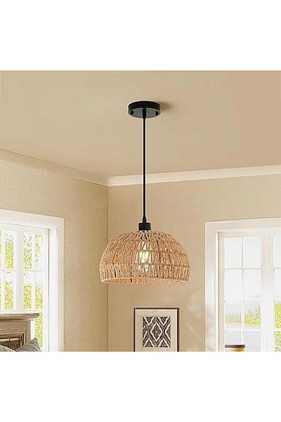 Hummer Hanging Bamboo Pendant E27*1L Diameter 240 mm