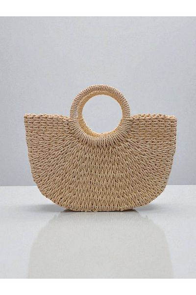 Babydoll Bag Γυναικεία ψάθινη τσάντα ώμου