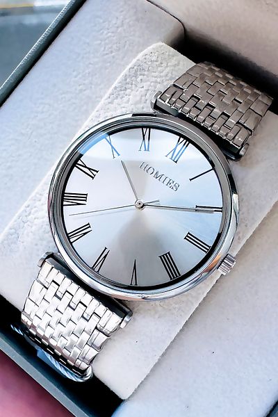 Homies Men's Wristwatch 3 Atm Waterproof Two Color Steel Cord Bracelet Elg664