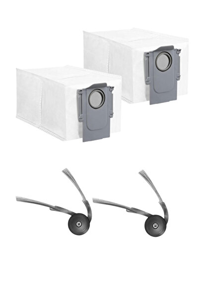 ROPALDE Σετ ανταλλακτικών για ρομπότ Roborock QRevo Curv, συμβατό με 2 τσάντε...
