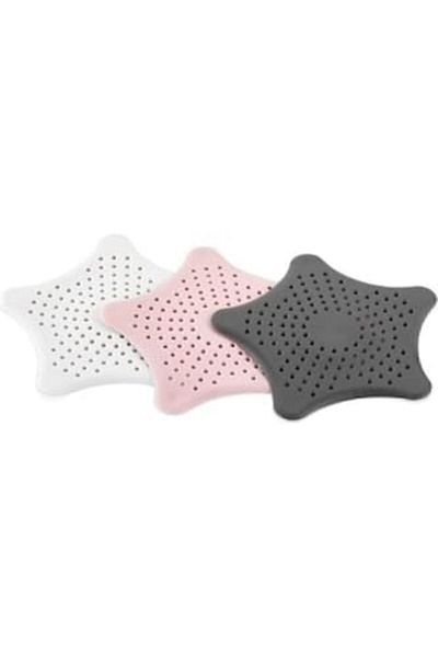 ÇELİK OUTLET Fikirshop Silicone Non-Slip Star Sink and Bathtub Strainer with Suction Cup Star Strainer Sea114Krşk
