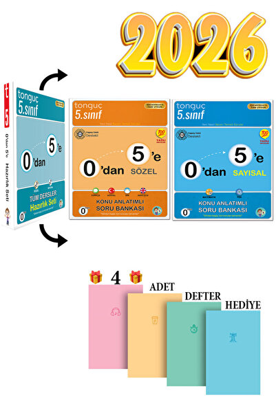 Tonguç Yayınları 2026 Güncel Müfredat 0 Dan 5 E Sayısal Sözel Konu Anlatımlı ...