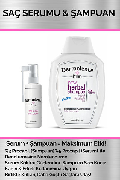 dermolente Saç Dökülme Karşıtı Serum & Şampuan Seti – Saç Dökülmesine Karşı S...