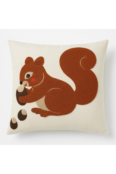 Melina Home Deco Sincap Figürlü Dekoratif Kırlent Kılıfı, Punch Nakış Tekniği...