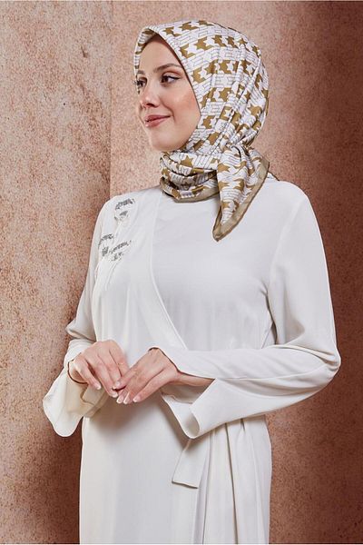 Alvina Ψηφιακό κασκόλ ALVİNA 6801 - Άνετο και κομψό