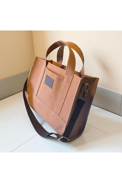 Nuggita Women's Totebag Salmon Waxed Canvas Bag - Original Size
