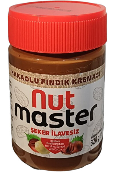Nut Master Şeker Ilavesiz Kakaolu Fındık Kreması 320 gr X 8 Adet