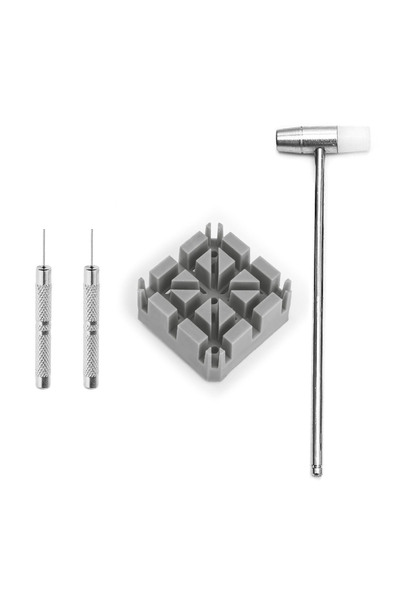 Saatse Saat Kayışı Kordon Sökme Kısaltma Pim Çıkarma Seti Çekiç Chr979