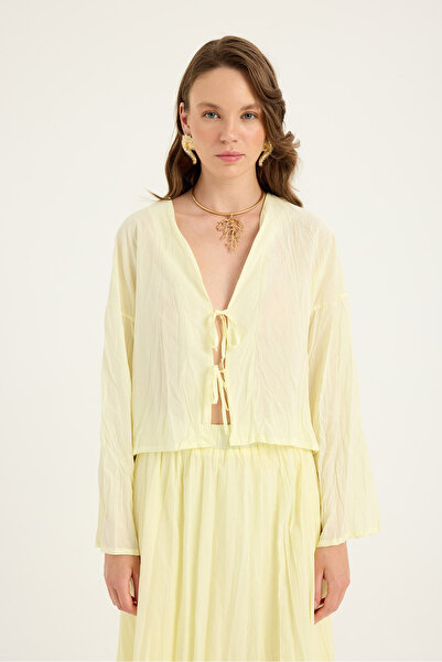 Sevilen Tekstil Bluză Crush cu cravată