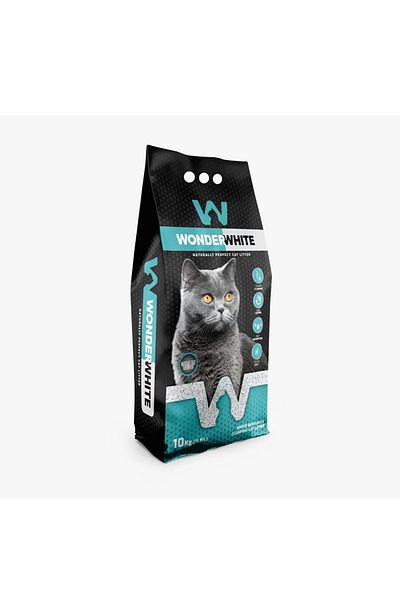 WONDERWHITE رمل القطط الأبيض الرائع برائحة صابون مارسيليا 10 كجم
