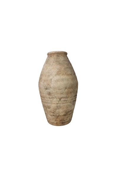 Generic Luxury beige vase stand for elegant home decor and outdoor gardens (17*17*29.5 cm)