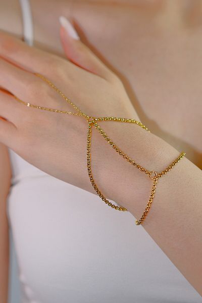 MARCİELO Accessories Steel Stylish Design: Gold Color Steel Shahmeran