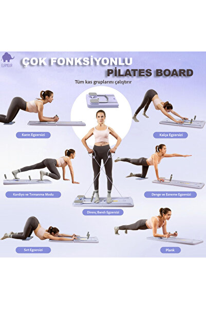 ELAMOUR Pilates Board | Çok Amaçlı Reformer Pilates
