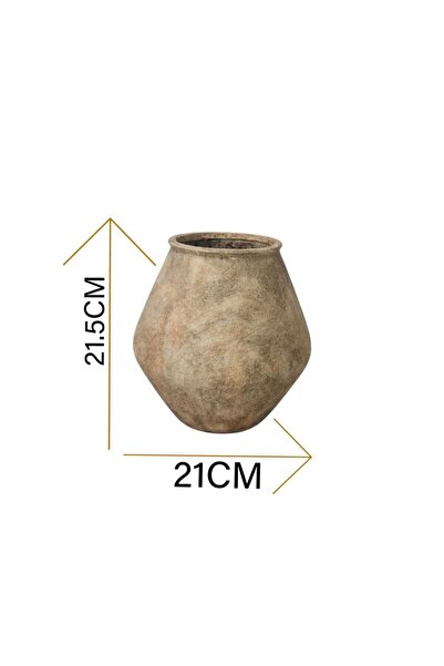 Generic Luxury Beige Vase Stand for Elegant Home and Garden Decor (21*21*21.5cm)